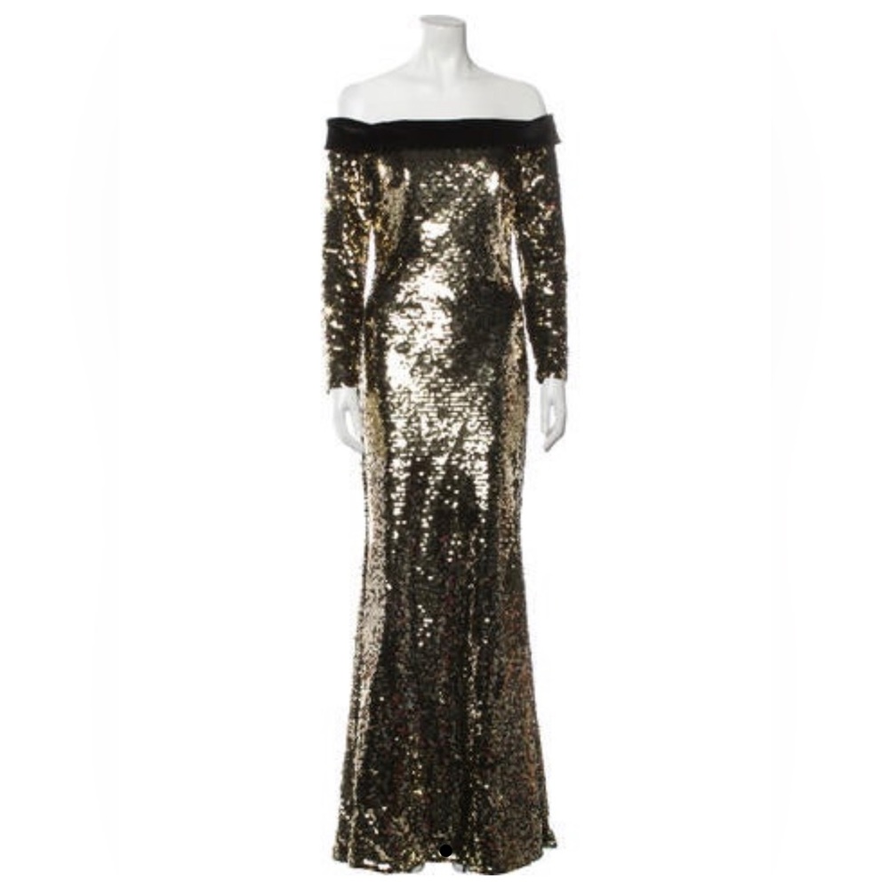 Badgley Mischka Glittering Gold Dress size 4
CHECK OUT MY CLOSET